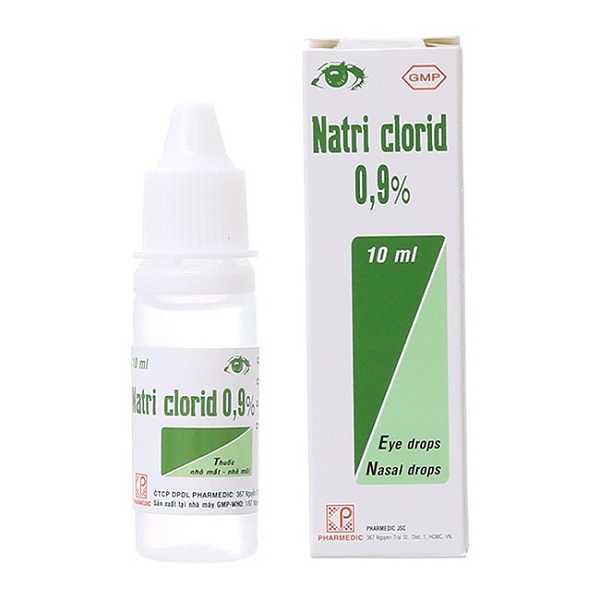 nước muối nhỏ mũi natri clorid